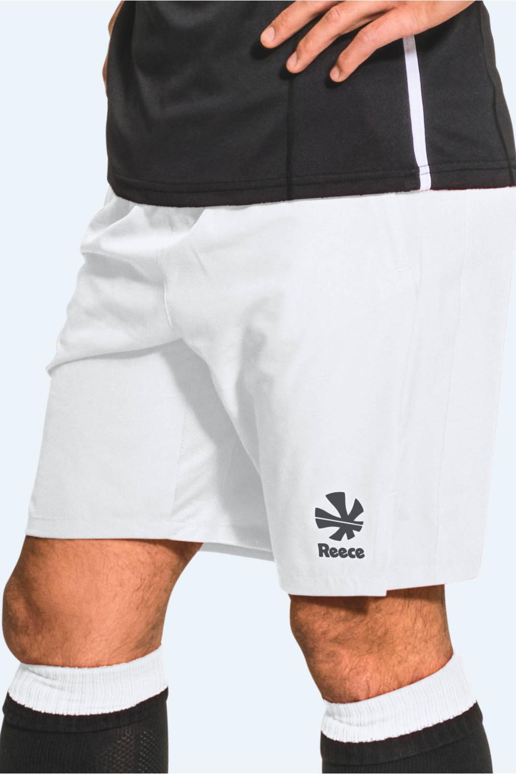 Wit en zwarte jongens en meisjes Reece junior sportshort Major van polyester
