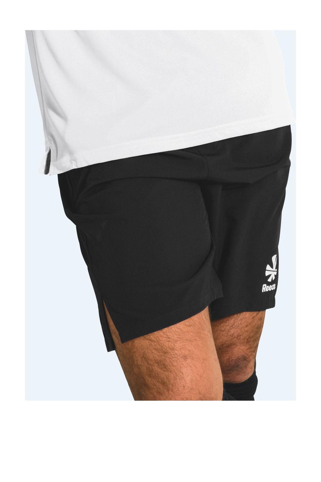 Zwarte jongens en meisjes Reece junior sportshort Major van polyester