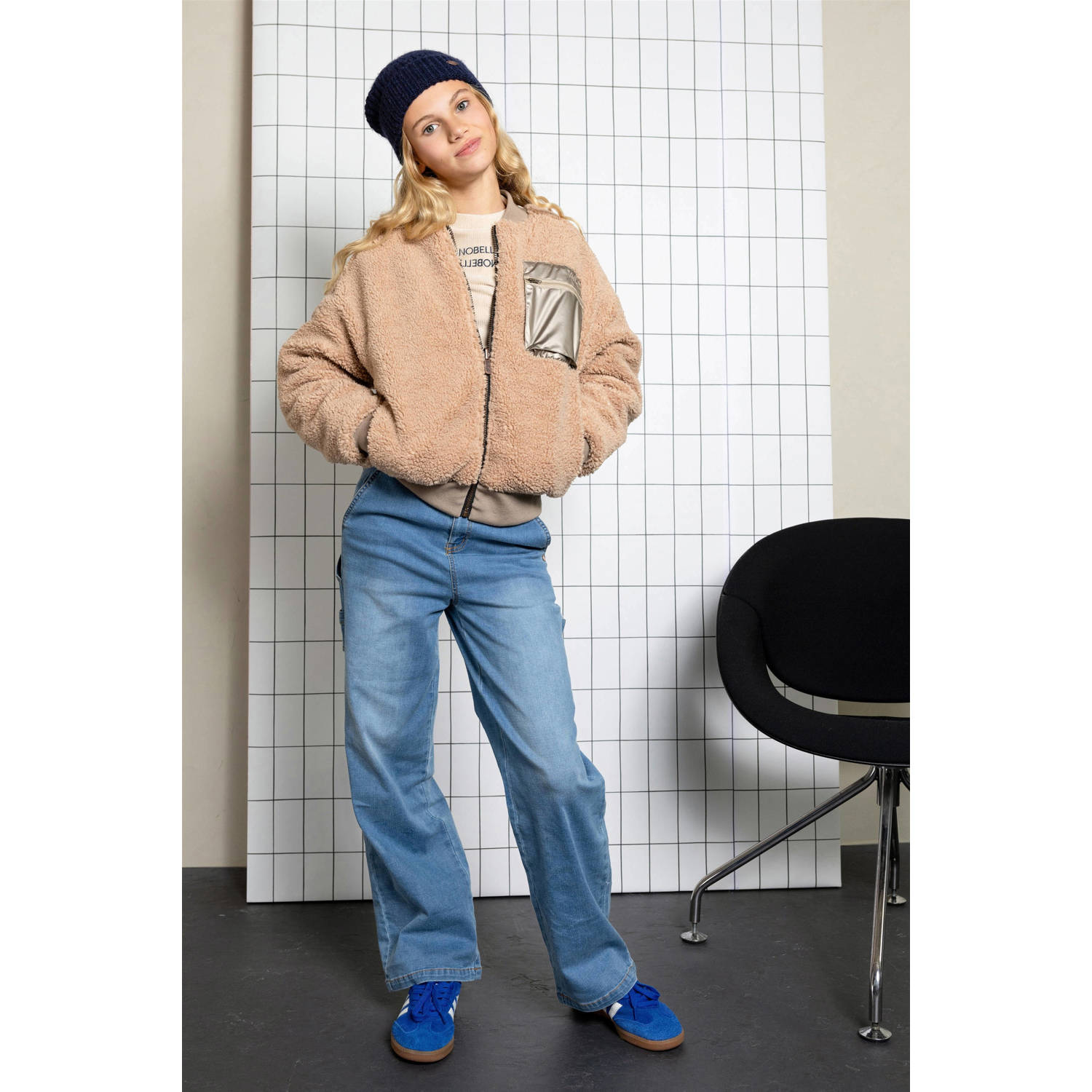 NoBell teddy reversible bomberjack bruin