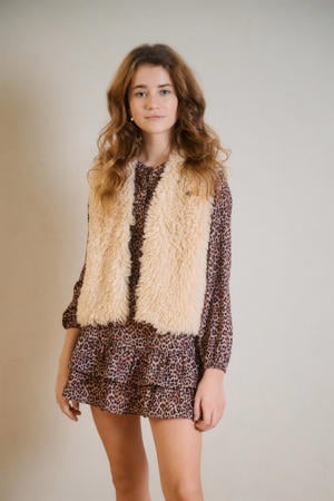 teddy gilet ecru