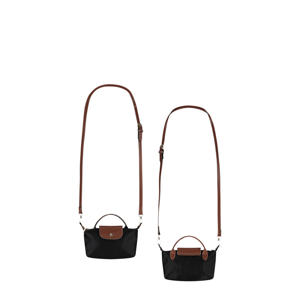 crossbody tas zwart/bruin