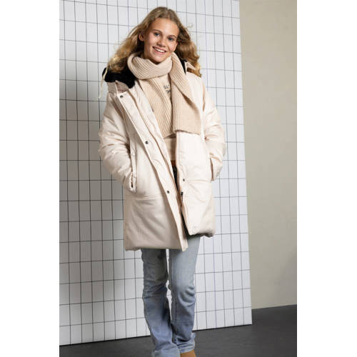NoBell’ gewatteerde jas beige afbeelding