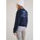 NoBell’ sweater met backprint donkerblauw