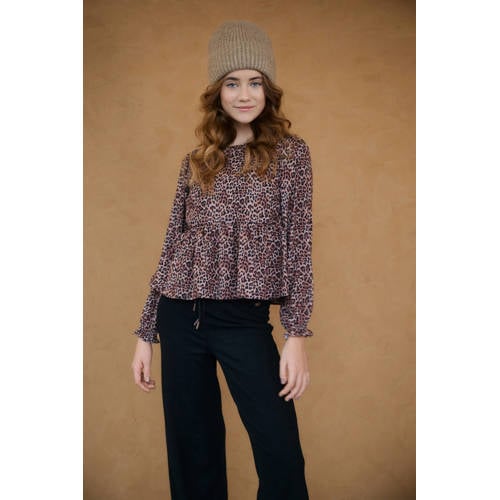 NoBell’ blousetop bruin afbeelding