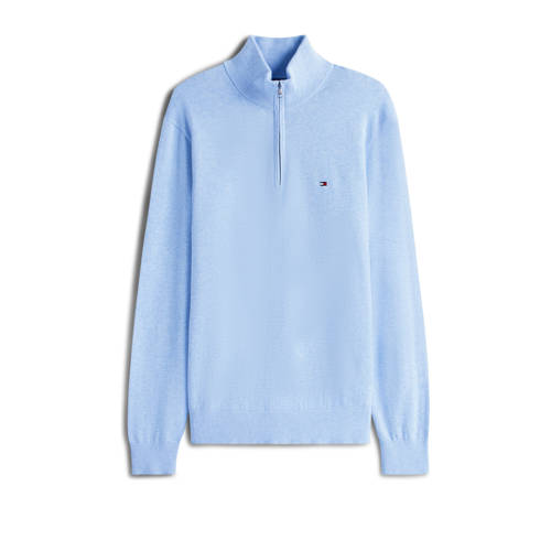 Tommy Hilfiger trui fijn gebreid lichtblauw afbeelding