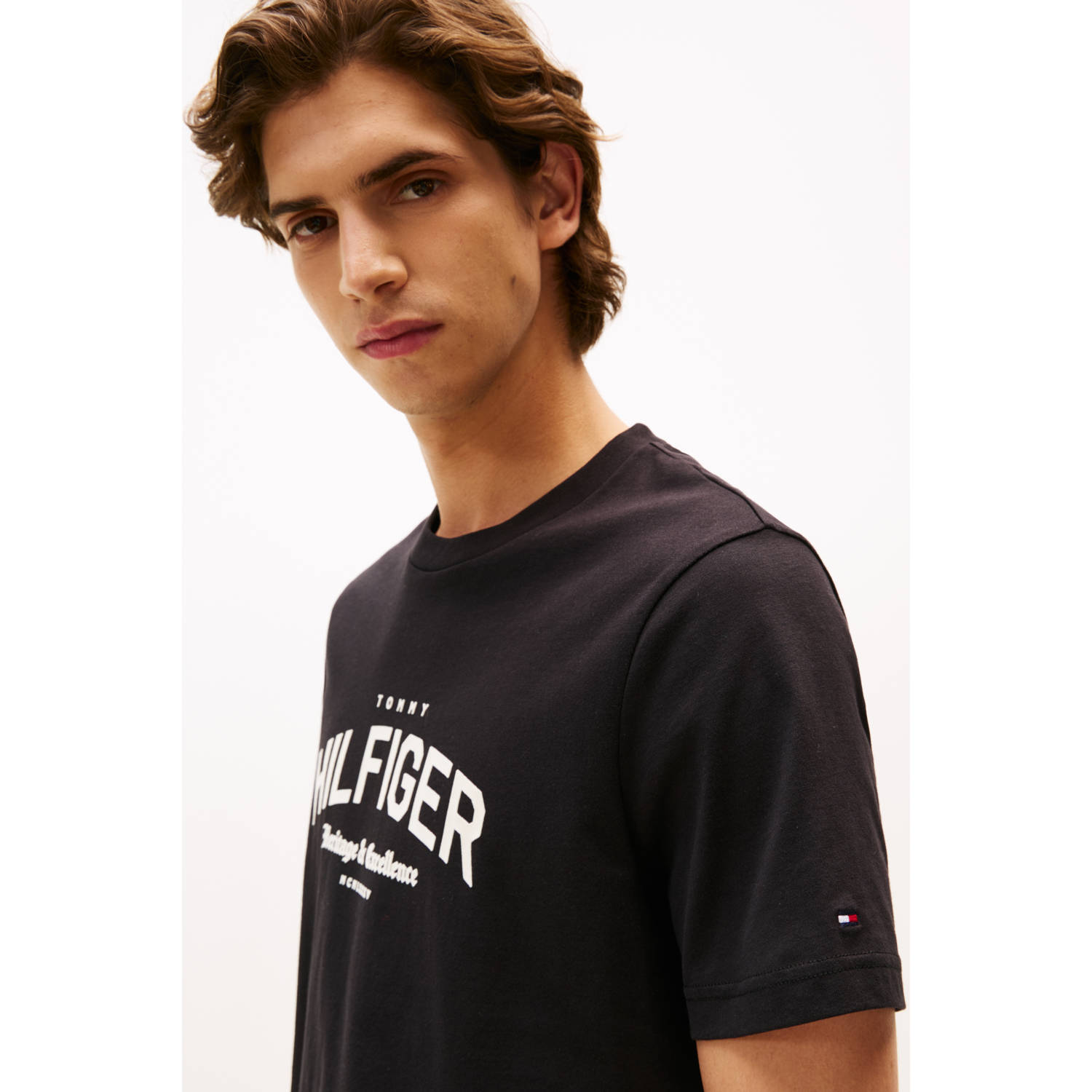 Tommy Hilfiger regular T-shirt zwart