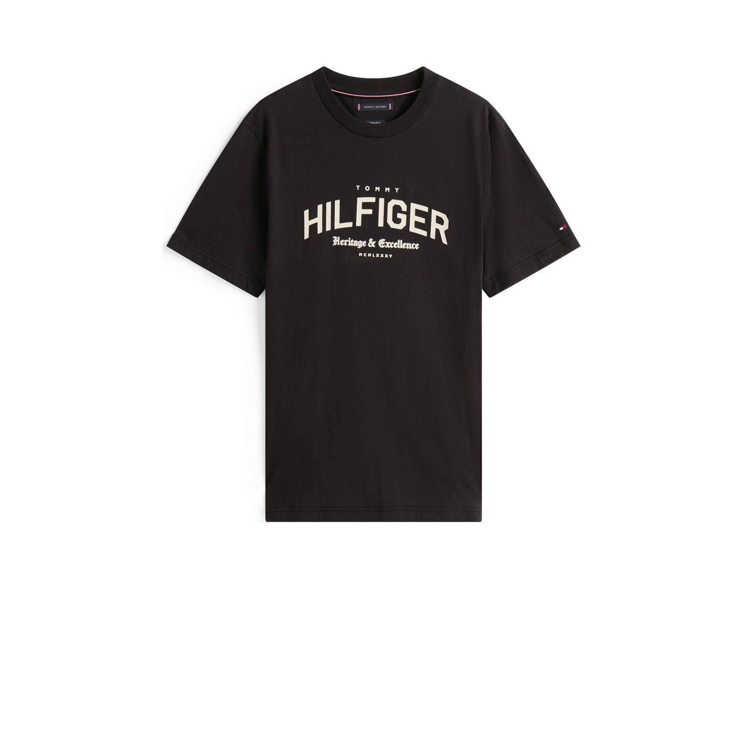 Tommy Hilfiger regular T-shirt zwart