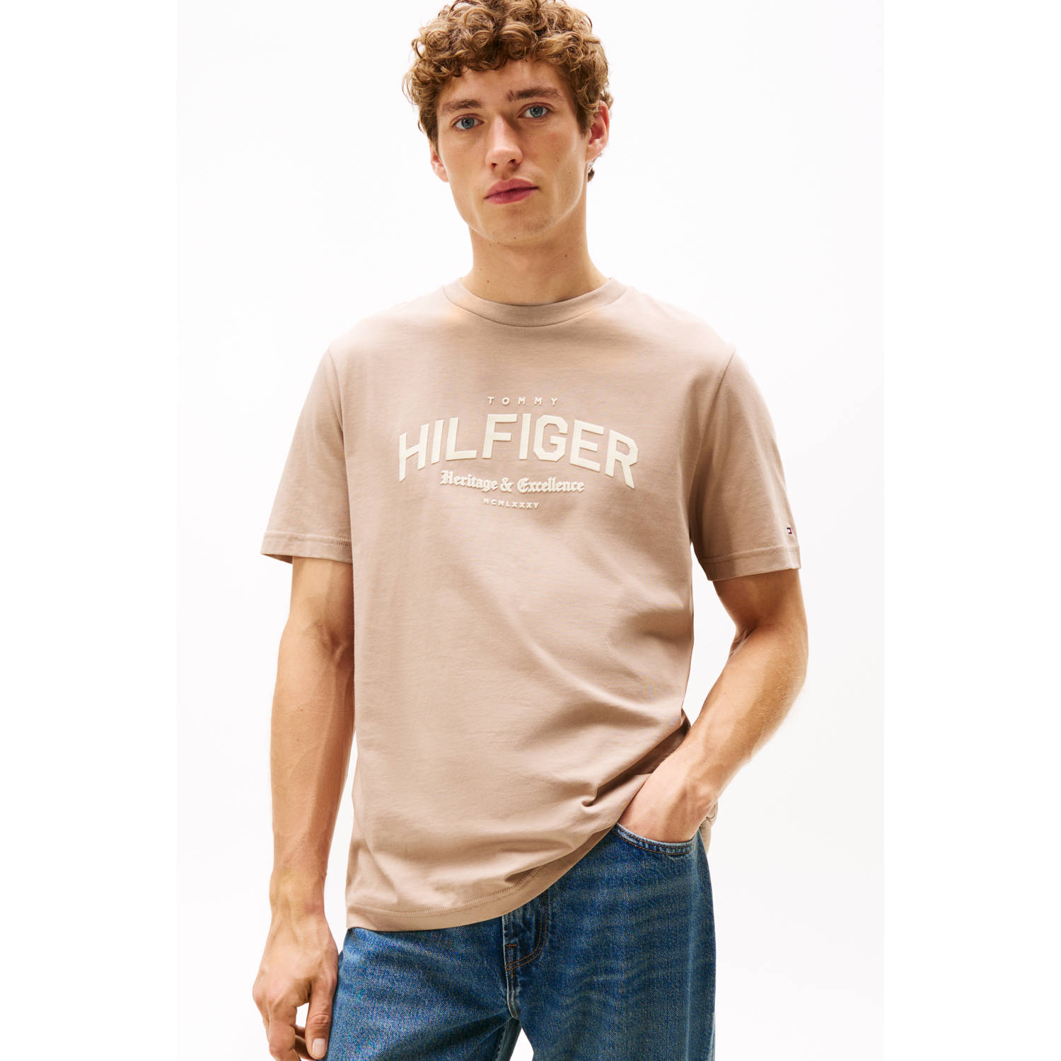 Tommy Hilfiger regular T-shirt beige