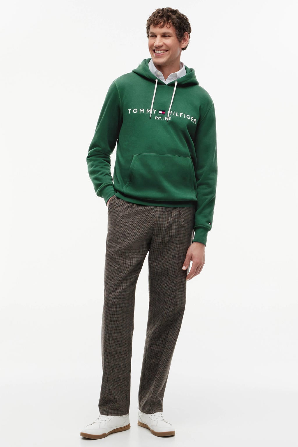 Tommy Hilfiger hoodie donkergroen
