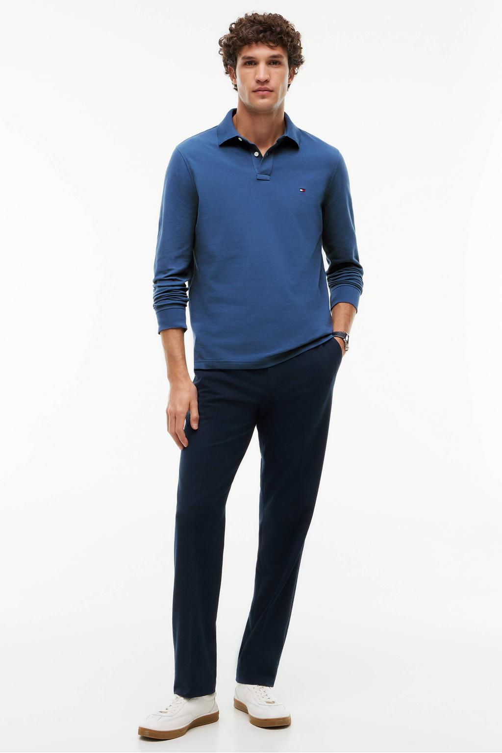 Tommy Hilfiger regular polo blauw