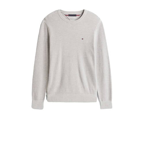 Tommy Hilfiger gebreide trui met textuur lichtgrijs afbeelding