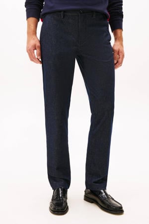 DENTON straight casual broek donkerblauw