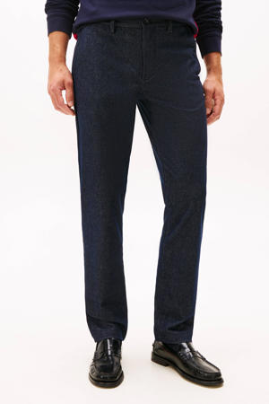 DENTON straight casual broek donkerblauw