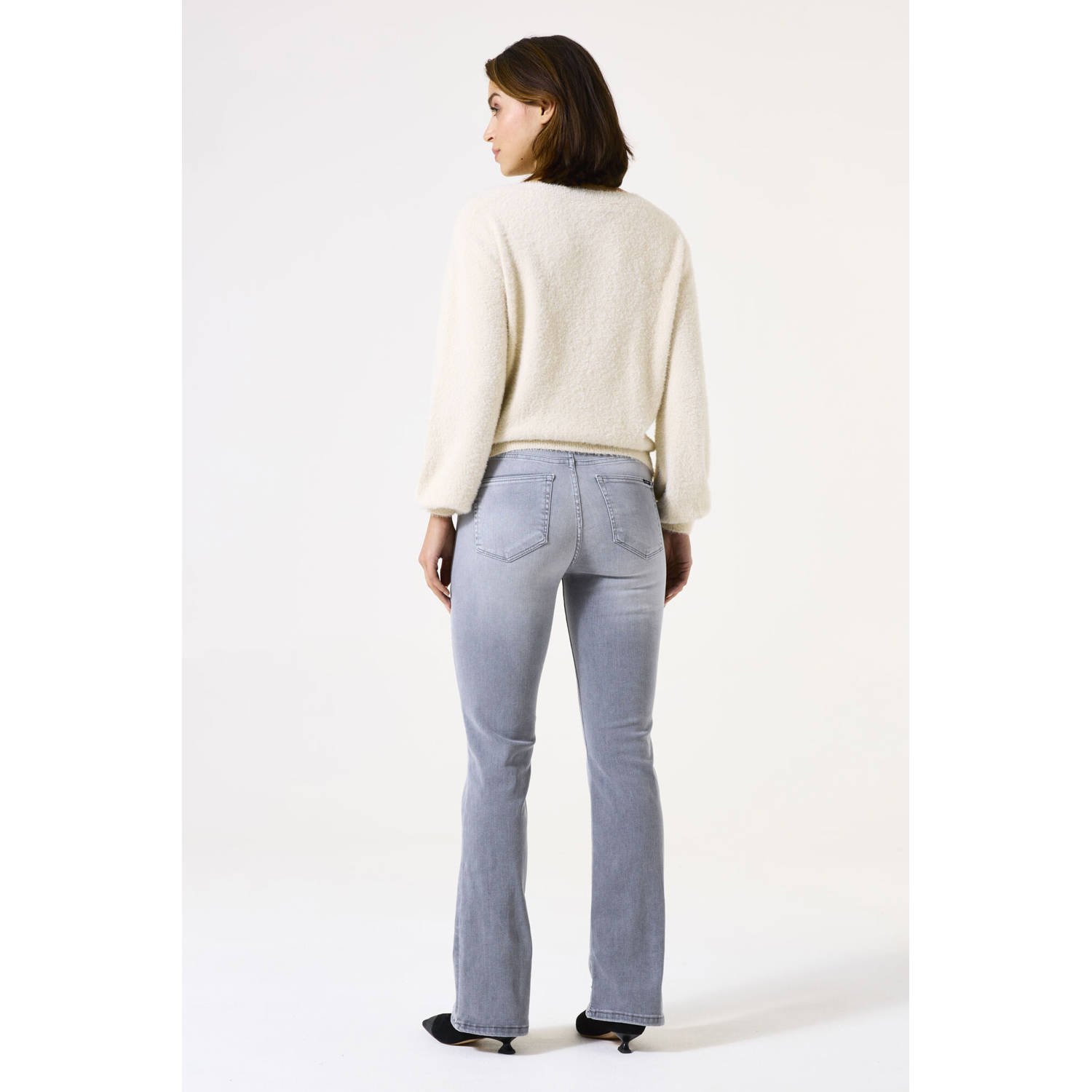 Garcia flared jeans grey denim
