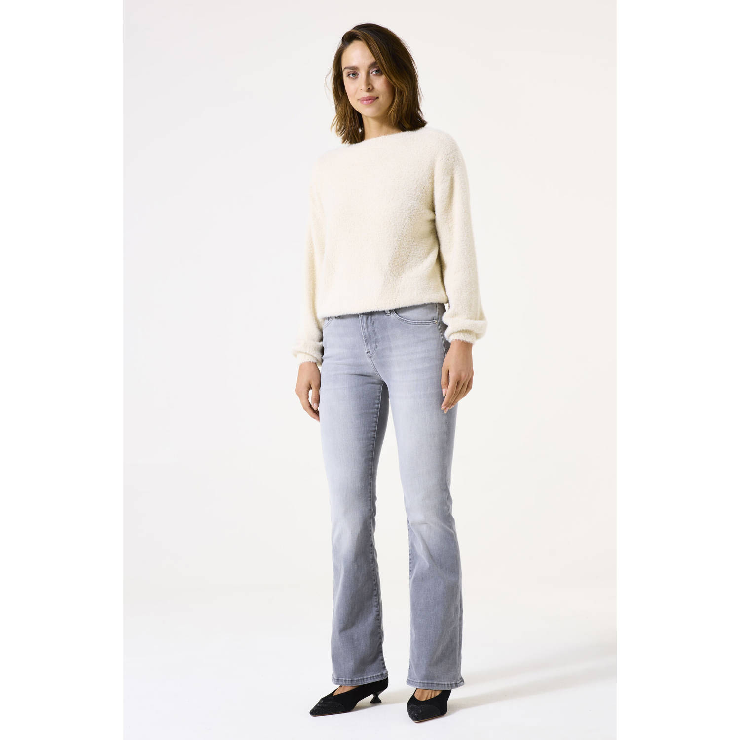Garcia flared jeans grey denim