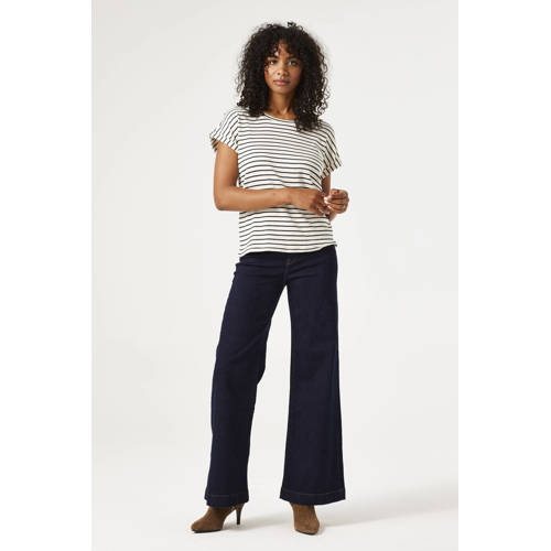 Garcia flared jeans dark blue denim afbeelding