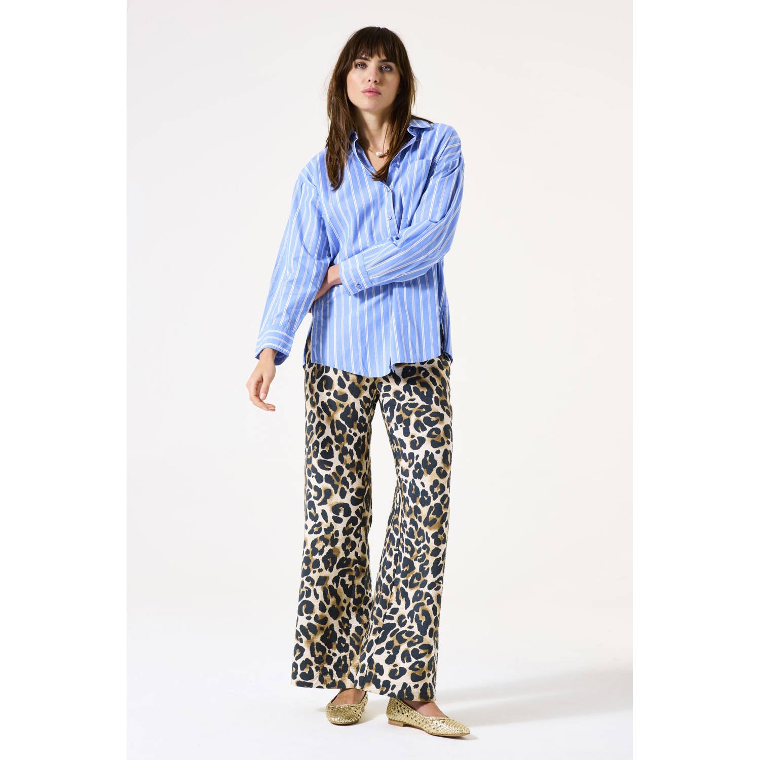 Garcia casual broek panterprint