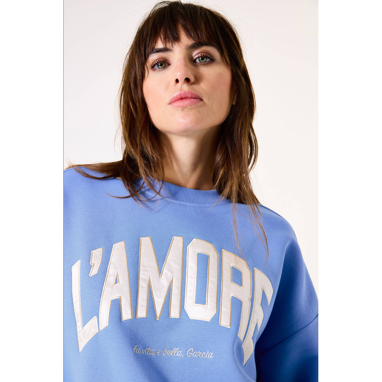 Garcia sweater lichtblauw