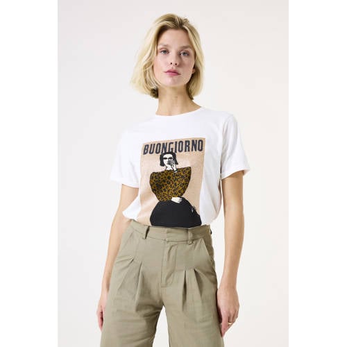 Garcia T-shirt wit afbeelding