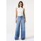 Garcia wide leg jeans medium blue denim