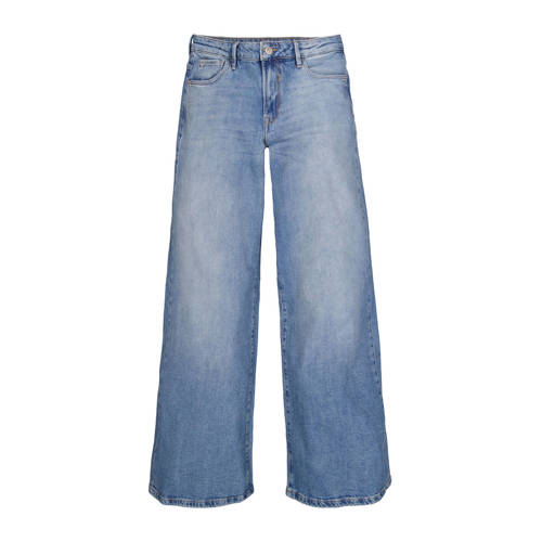 Garcia waist wide leg jeans medium blue denim afbeelding