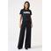Garcia waist wide leg jeans black denim