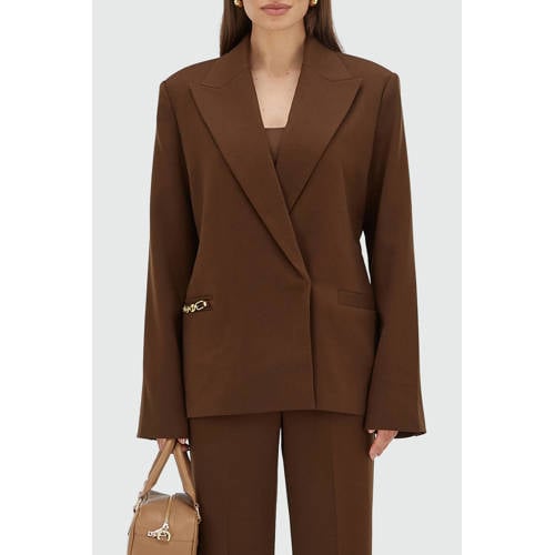 JOSH V oversized blazer bruin afbeelding