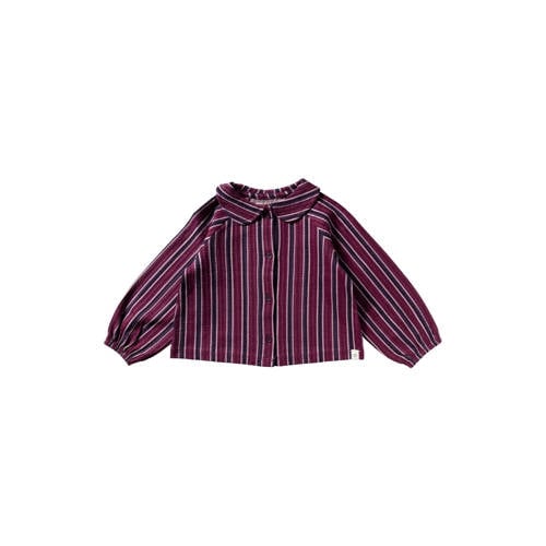Your Wishes gestreepte blouse paars afbeelding