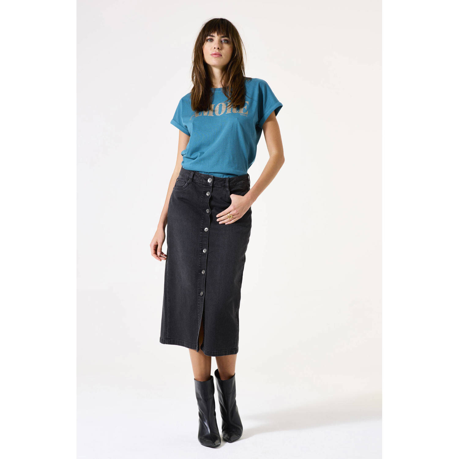 Garcia T-shirt blauw