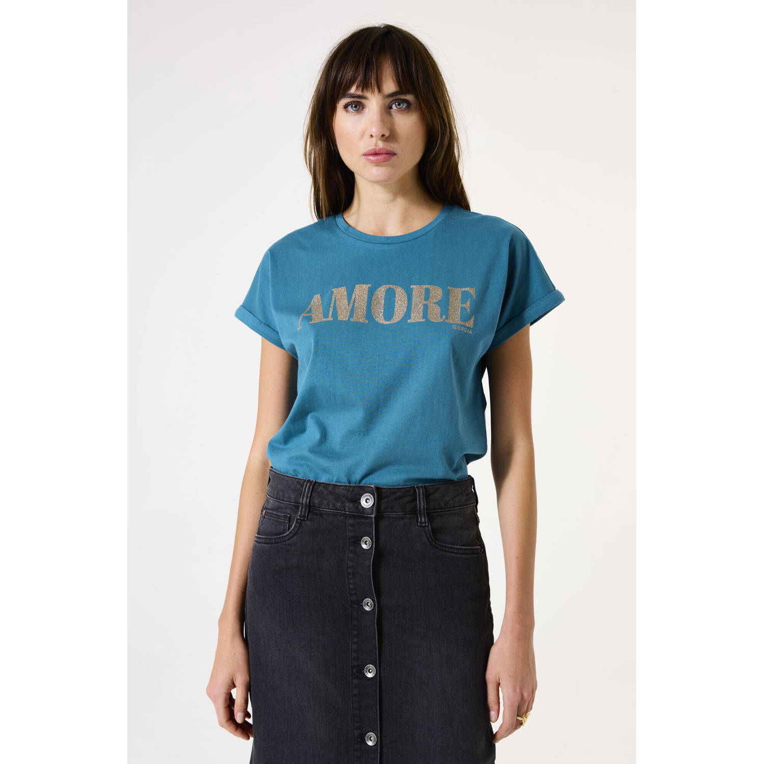 Garcia T-shirt blauw