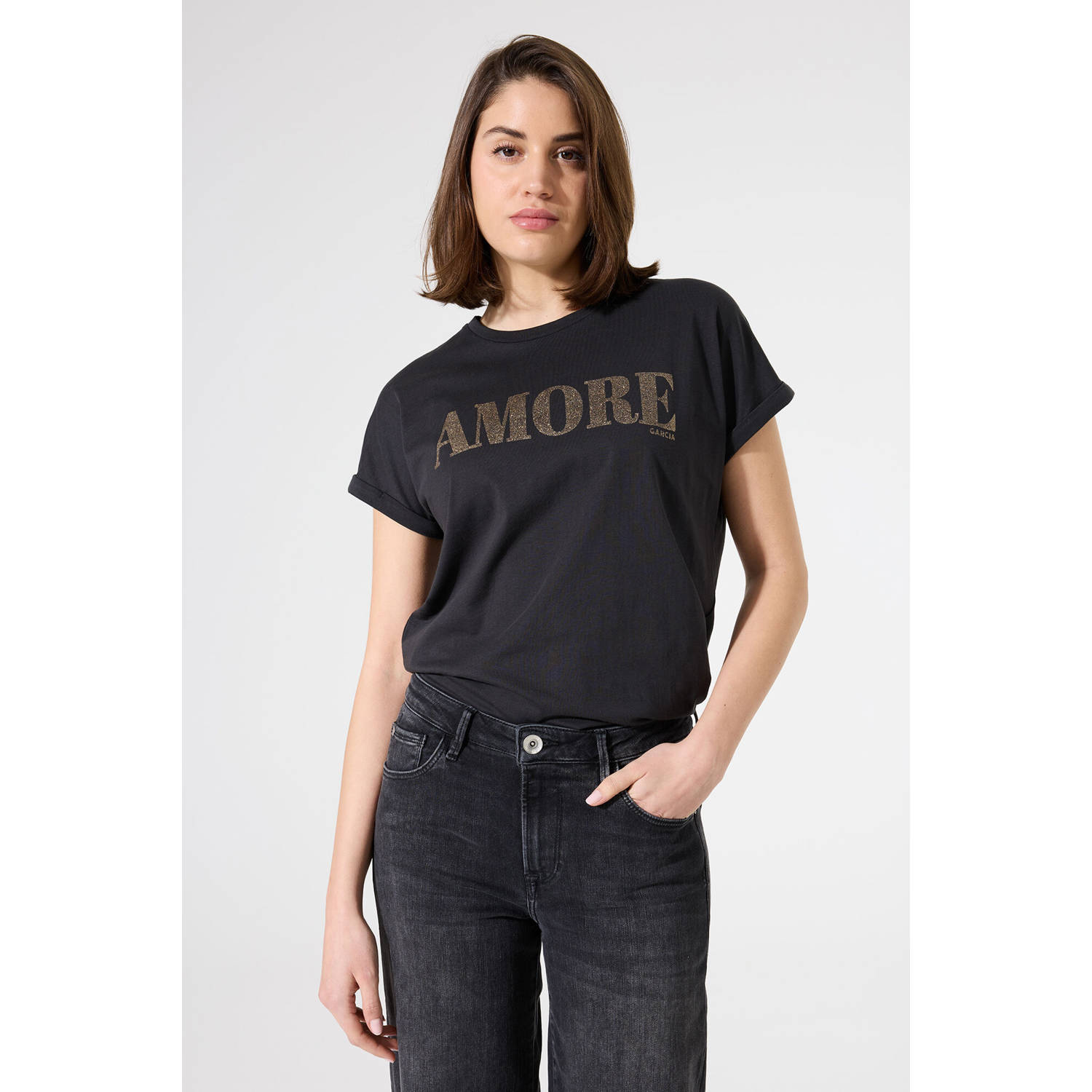 Garcia T-shirt antraciet