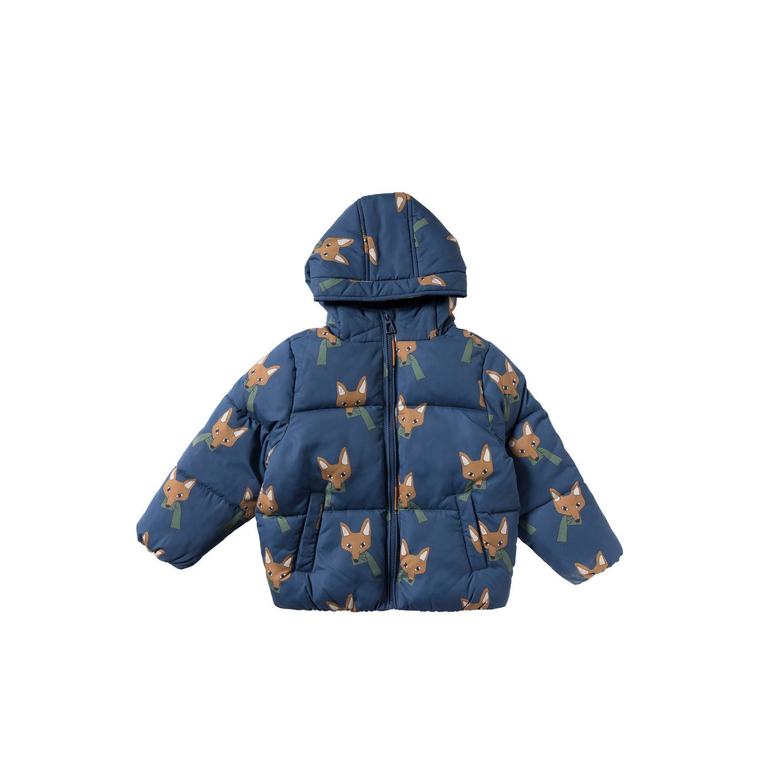 Your Wishes gewatteerde jas blauw