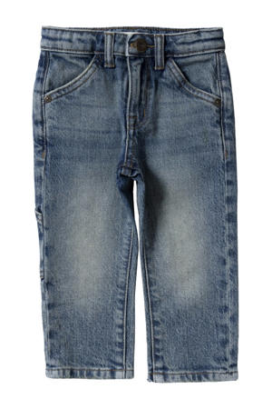 regular waist regular fit jeans medium blue denim