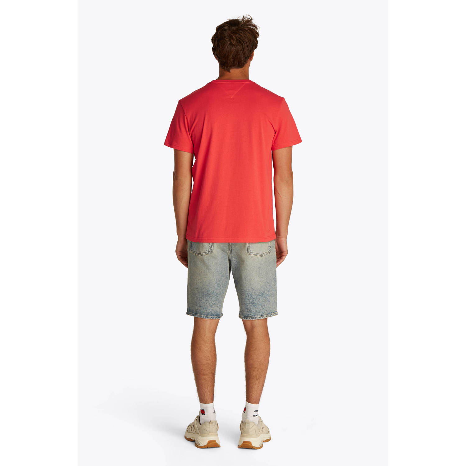Tommy Jeans T-shirt koraalrood