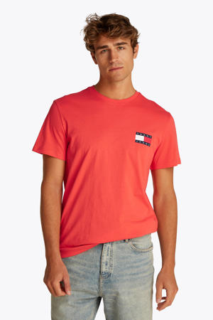 T-shirt koraalrood
