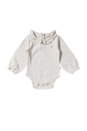 romper met ruches ecru