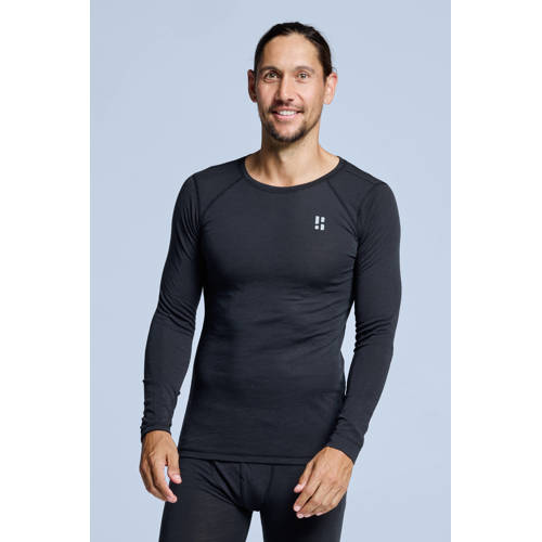 Poederbaas thermoshirt Merino zwart afbeelding
