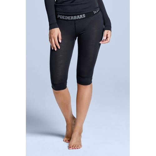 Poederbaas thermobroek Merino 3/4 zwart afbeelding