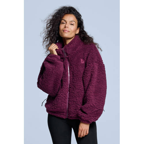 Poederbaas fleece vest Four Seasons donkerrood afbeelding