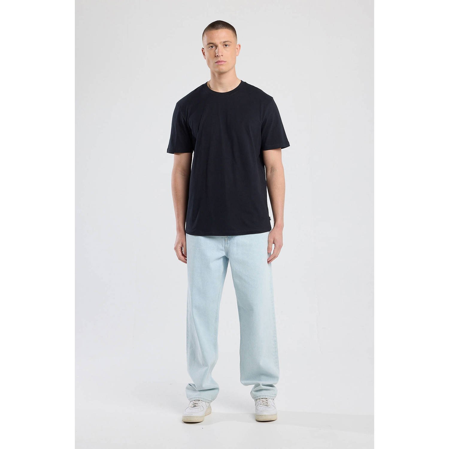 America Today regular T-shirt zwart