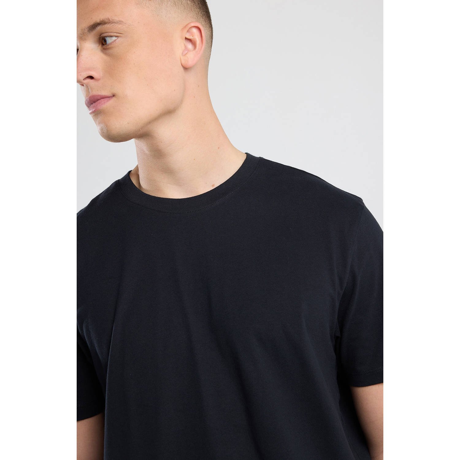 America Today regular T-shirt zwart