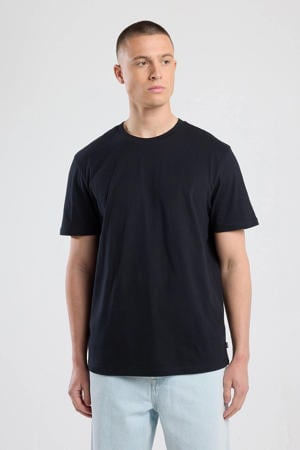 regular T-shirt zwart