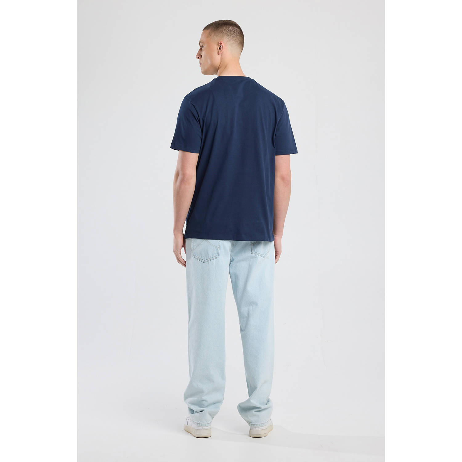 America Today regular T-shirt donkerblauw
