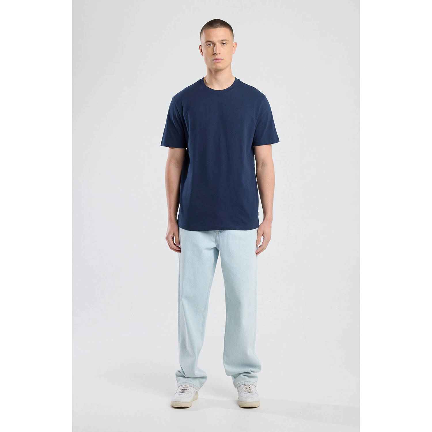 America Today regular T-shirt donkerblauw