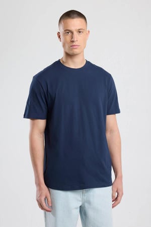 regular T-shirt donkerblauw