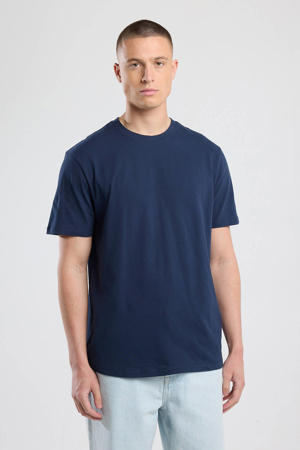 regular T-shirt donkerblauw
