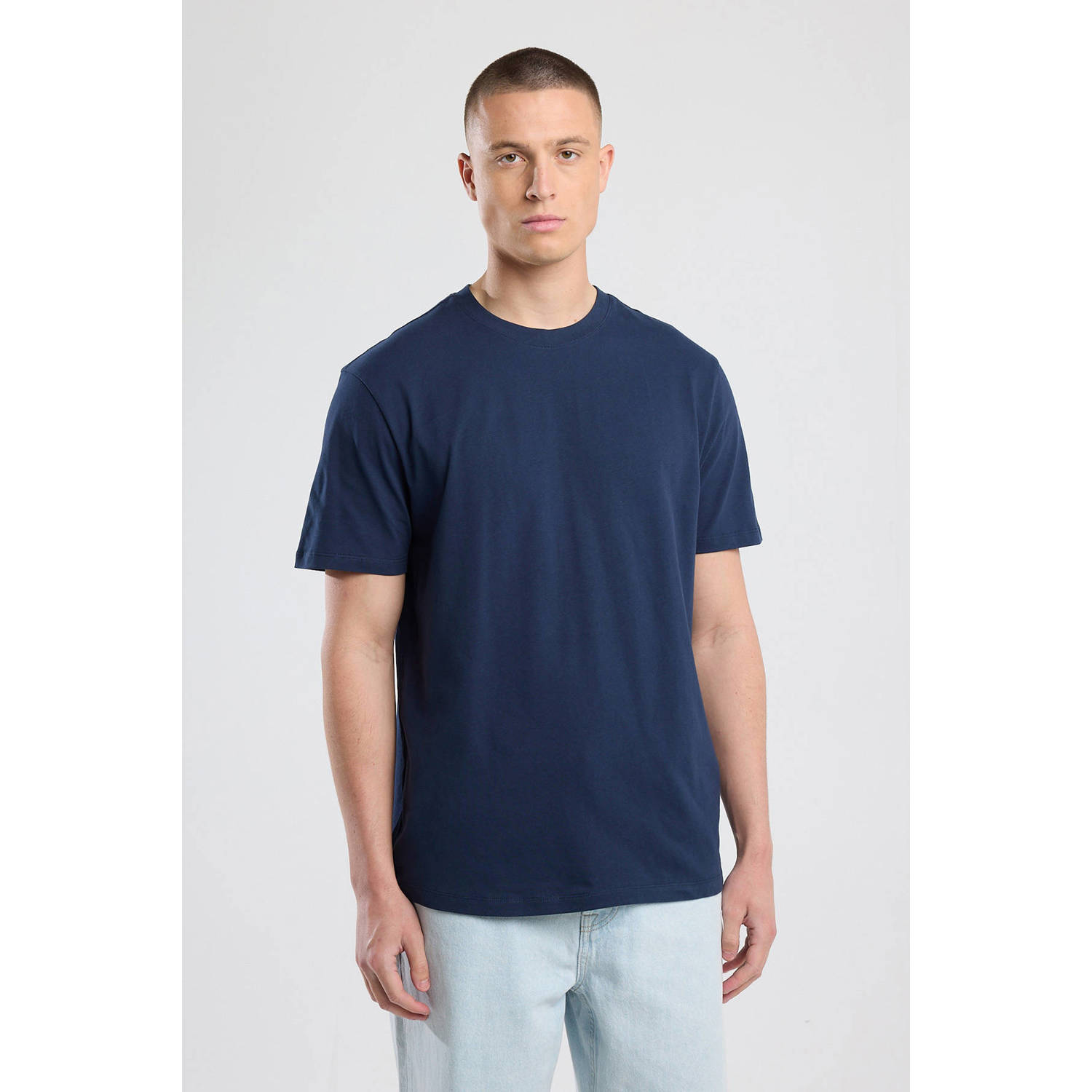 America Today regular T-shirt donkerblauw