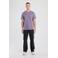 America Today regular T-shirt paars