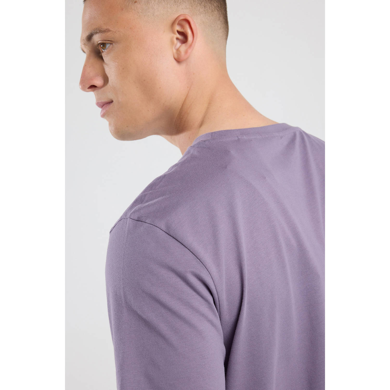 America Today regular T-shirt paars