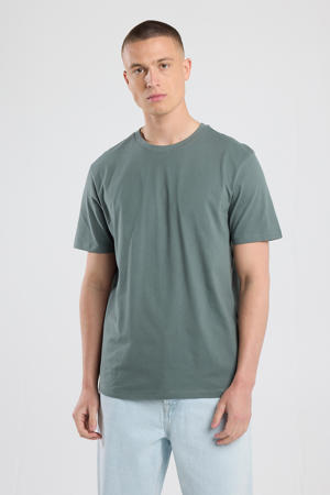 regular T-shirt grijsgroen